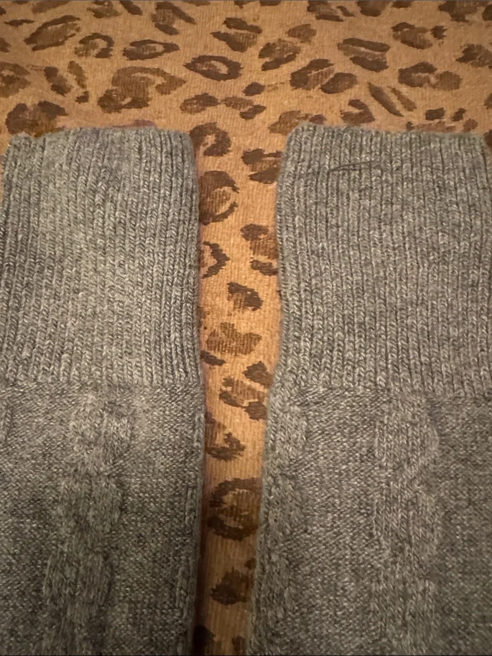 🐷 Urania Made in Italy Over the Knee Socks Gray